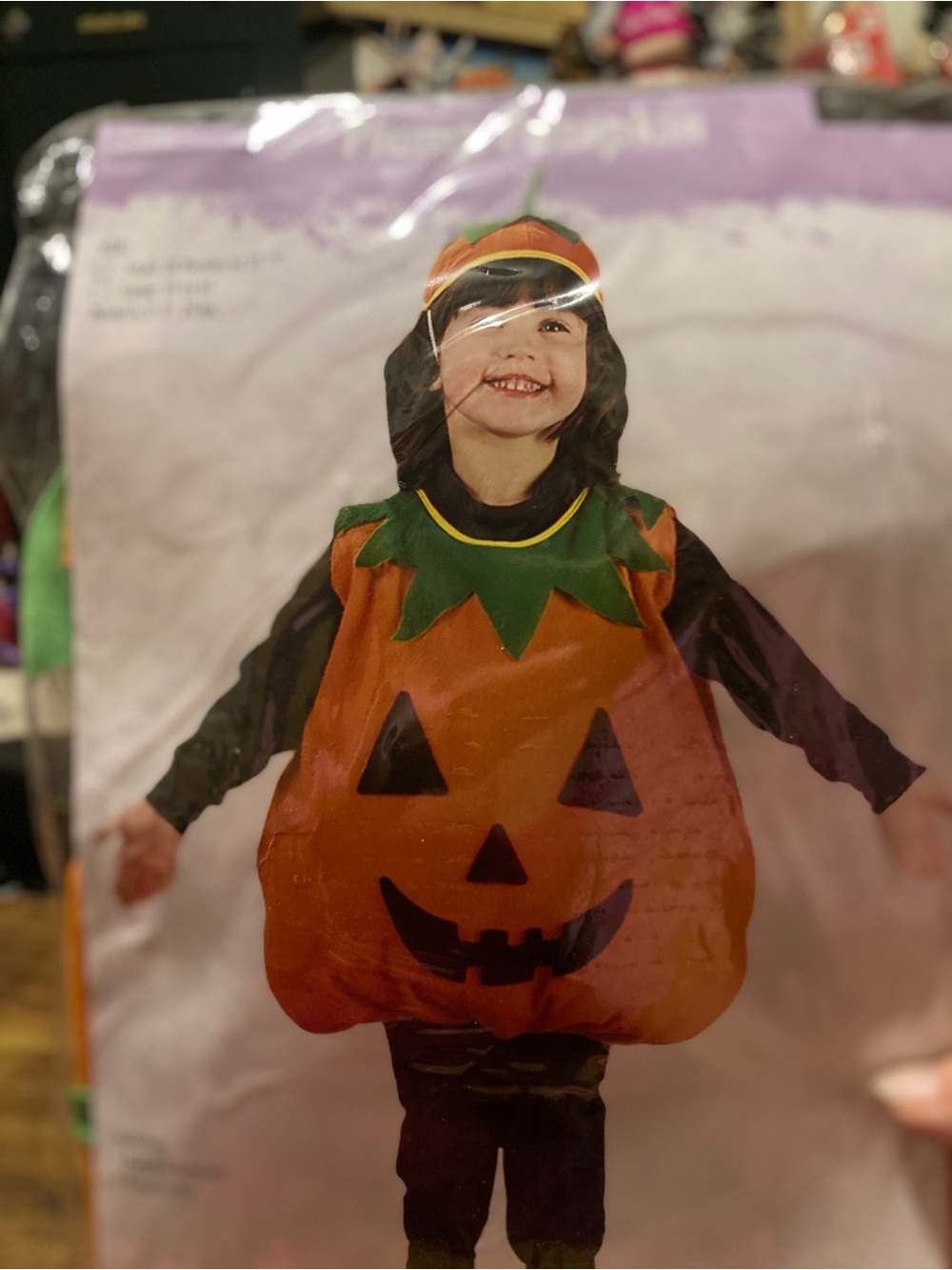 Vintage Fun World toddler plump pumpkin costume